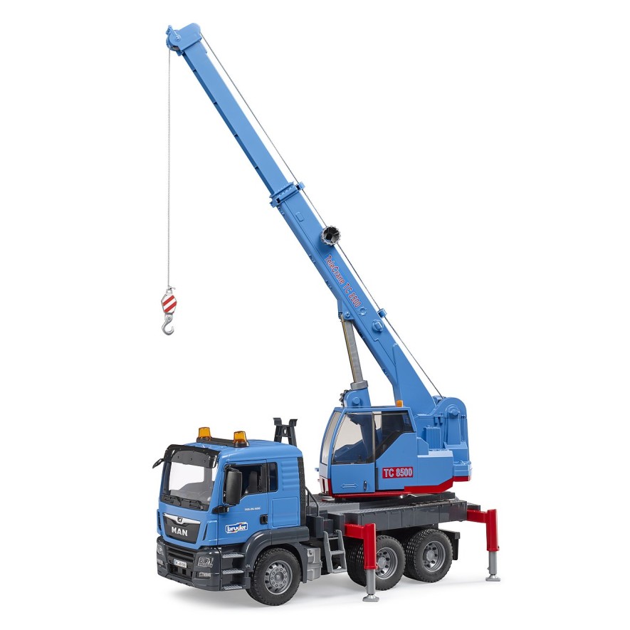 Bruder 03771 MAN TGS Crane Truck with Light and Sound - Scale 1:16