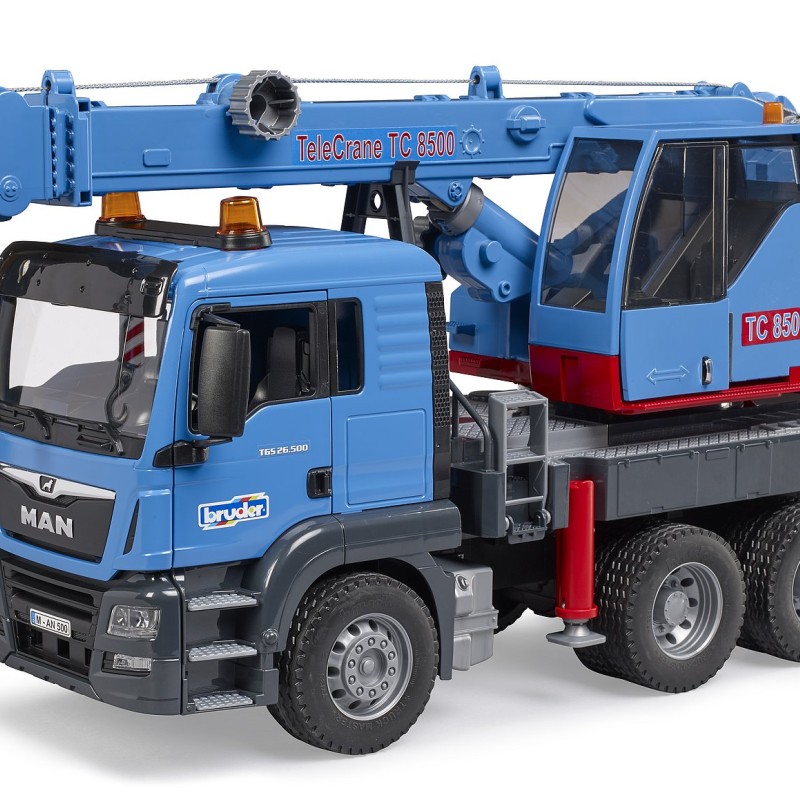 Bruder 03771 MAN TGS Crane Truck with Light and Sound - Scale 1:16