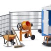 Bruder 62008 - bworld Construction Set with Mixer and Portable Toilette - Scale 1:16