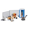 Bruder 62008 - bworld Construction Set with Mixer and Portable Toilette - Scale 1:16