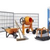 Bruder 62008 - bworld Construction Set with Mixer and Portable Toilette - Scale 1:16