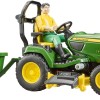 Bruder 62104 - John Deere X949 Lawn Mower Tractor With Trailer & Accessories - Scale 1:16