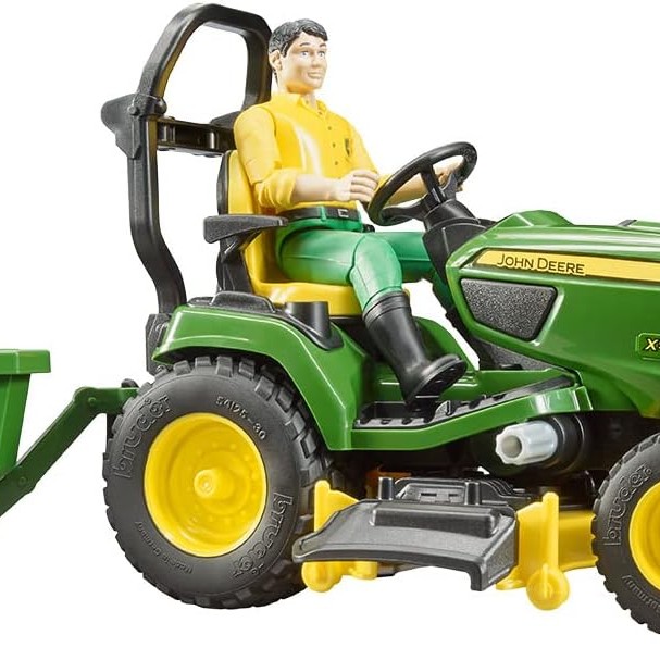 Bruder 62104 - John Deere X949 Lawn Mower Tractor With Trailer & Accessories - Scale 1:16