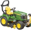 Bruder 62104 - John Deere X949 Lawn Mower Tractor With Trailer & Accessories - Scale 1:16