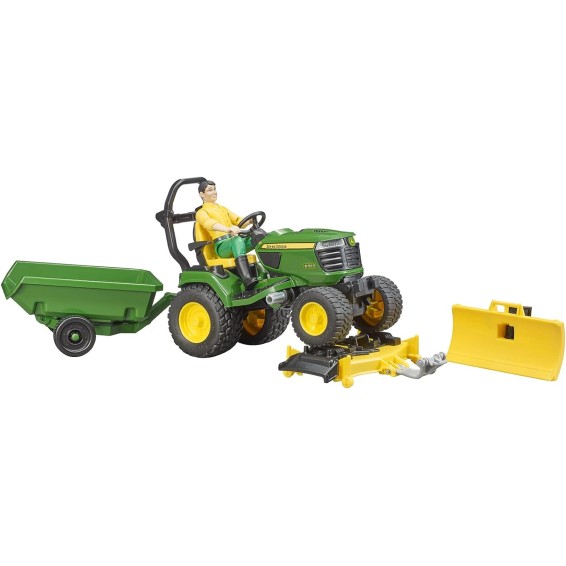 Bruder 62104 - John Deere X949 Lawn Mower Tractor With Trailer & Accessories - Scale 1:16