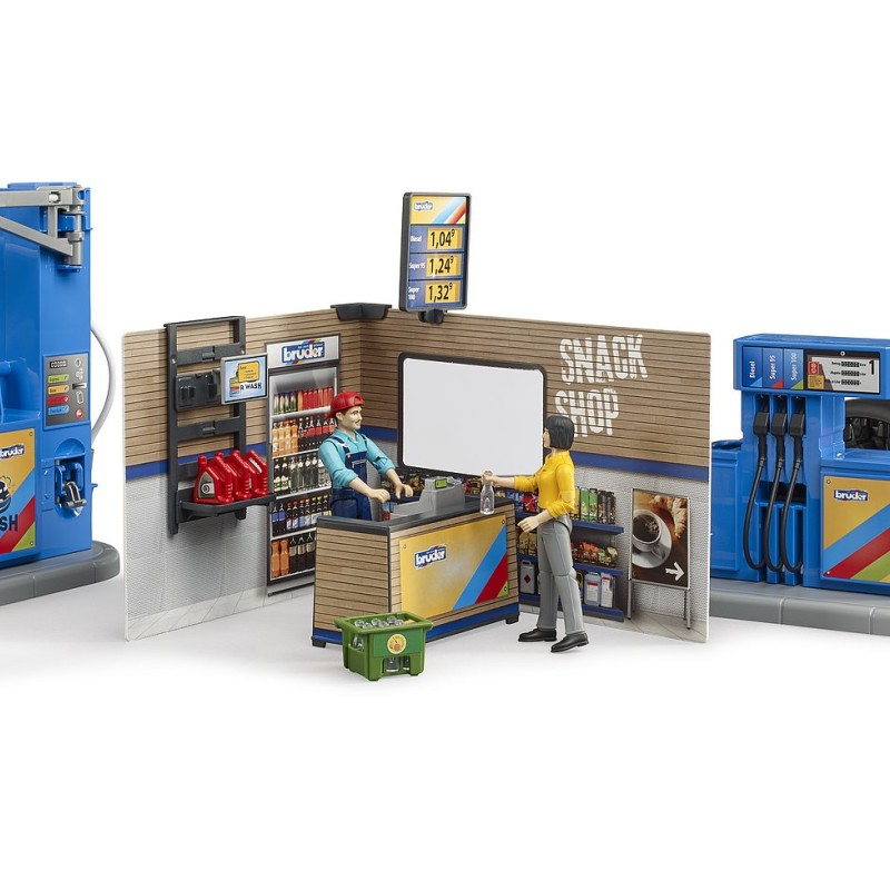 Bruder 62111 - Bworld Petrol Station and Car Wash - Scale 1:16