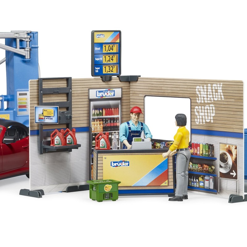 Bruder 62111 - Bworld Petrol Station and Car Wash - Scale 1:16