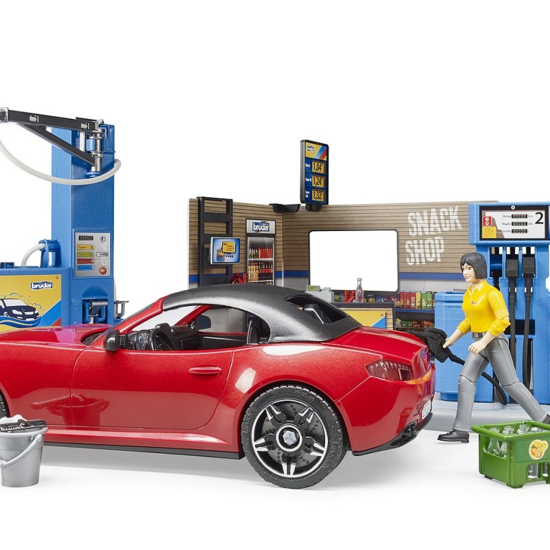 Bruder 62111 - Bworld Petrol Station and Car Wash - Scale 1:16