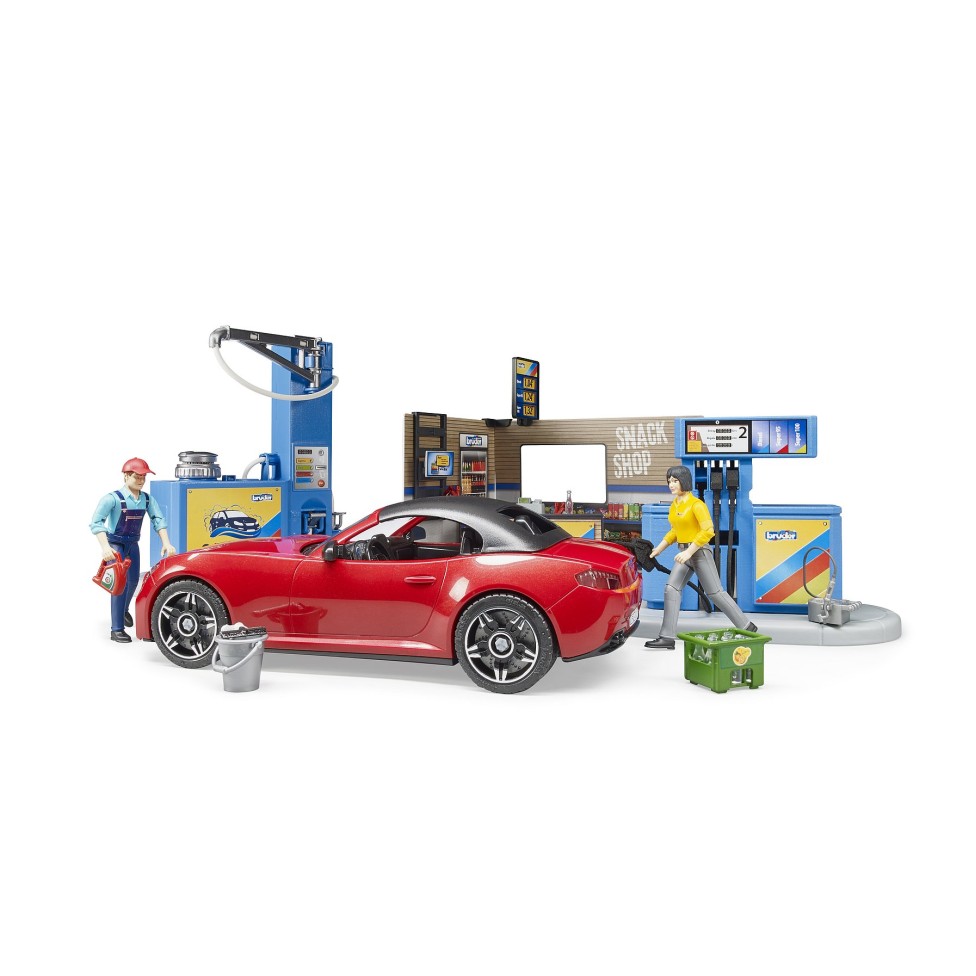 Bruder 62111 - Bworld Petrol Station and Car Wash - Scale 1:16