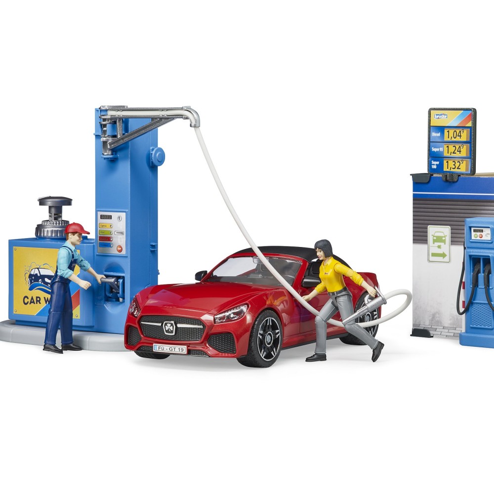 Bruder 62111 - Bworld Petrol Station and Car Wash - Scale 1:16