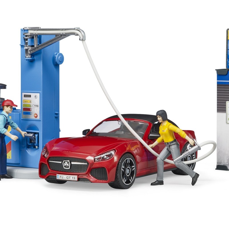 Bruder 62111 - Bworld Petrol Station and Car Wash - Scale 1:16