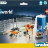 Bruder 62008 - bworld Construction Set with Mixer and Portable Toilette - Scale 1:16