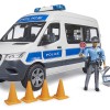 Bruder 02683 - Mercedes G3 Sprinter Police Van with Driver and Light & Sound - Scale 1:16 New Item 2025