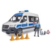 Bruder 02683 - Mercedes G3 Sprinter Police Van with Driver and Light & Sound - Scale 1:16 New Item 2025
