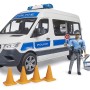 Bruder 02683 - Mercedes G3 Sprinter Police Van with Driver and Light & Sound - Scale 1:16 New Item 2025