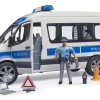 Bruder 02683 - Mercedes G3 Sprinter Police Van with Driver and Light & Sound - Scale 1:16 New Item 2025
