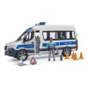 Bruder 02683 - Mercedes G3 Sprinter Police Van with Driver and Light & Sound - Scale 1:16 New Item 2025