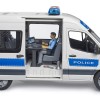 Bruder 02683 - Mercedes G3 Sprinter Police Van with Driver and Light & Sound - Scale 1:16 New Item 2025