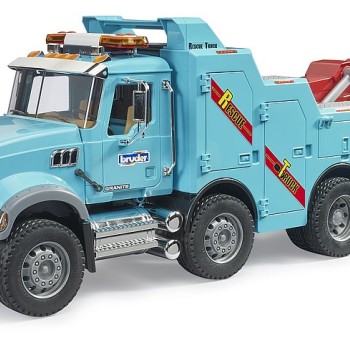 Bruder 02831 - Mack Granite Recovery and Towing Truck with Light and Sound New 2025 - Scale 1:16