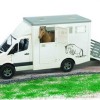 Bruder 02533 - Mercedes Benz Sprinter animal transporter and 1 horse - Scale 1:16