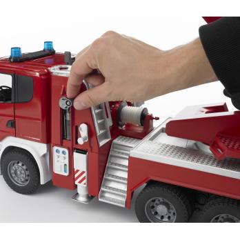 Bruder 03590 - Scania R-series Fire engine with Ladder and Water Pump - Scale 1:16