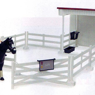 Bruder 62521 - bworld Little Rider Court with Woman and Accessories - Scale 1:16