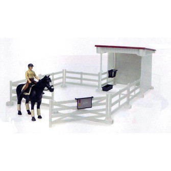 Bruder 62521 - bworld Little Rider Court with Woman and Accessories - Scale 1:16