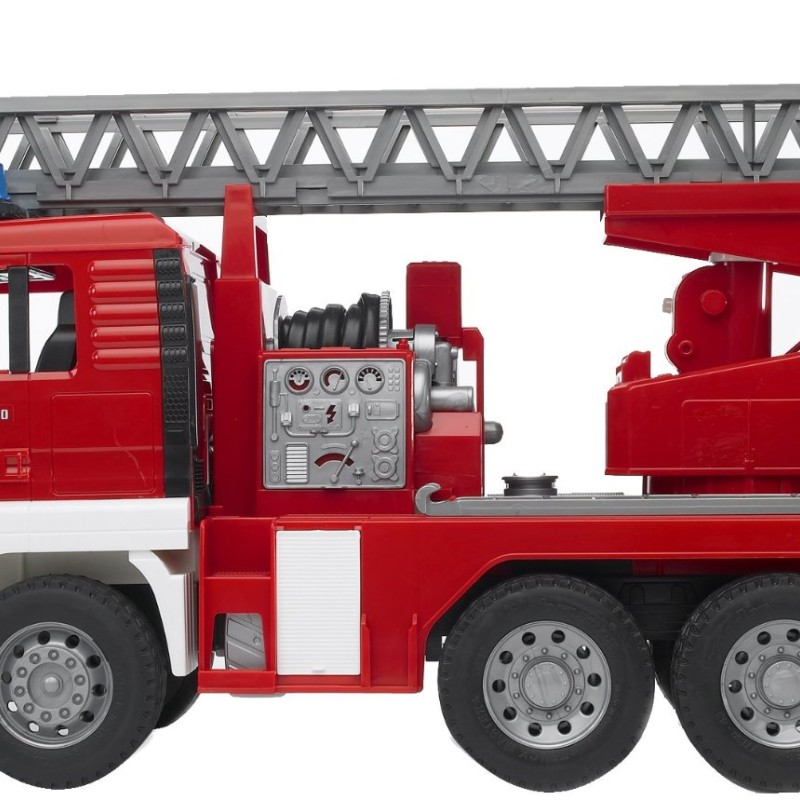Bruder 02771 - MAN Fire Ladder Truck with Water Pump and Lights - Scale 1:16 