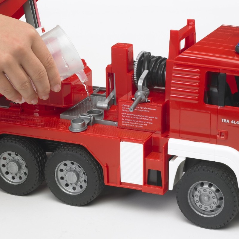 Bruder 02771 - MAN Fire Ladder Truck with Water Pump and Lights - Scale 1:16 
