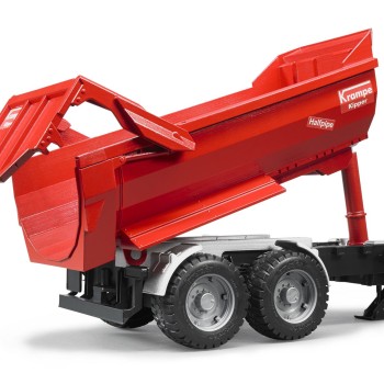 Bruder 02225 - Krampe tandem halfpipe tipping trailer - Scale 1:16