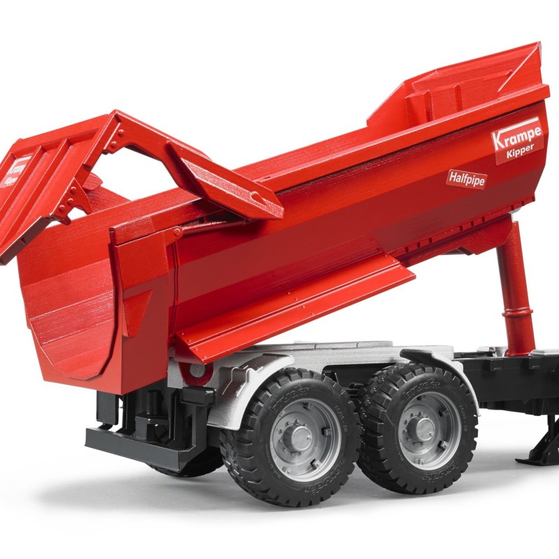 Bruder 02225 - Krampe tandem halfpipe tipping trailer - Scale 1:16