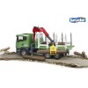 Bruder 03524 - Scania R-series Timber truck with loading crane and 3 trunks - Scale 1:16
