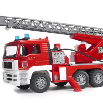 Bruder 02771 - MAN Fire Ladder Truck with Water Pump and Lights - Scale 1:16 