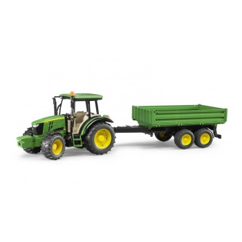 Bruder 02108 John Deere 5115 M Tractor with tipping trailer Scale 1:16