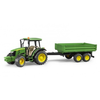 Bruder 02108 John Deere 5115 M Tractor with tipping trailer Scale 1:16