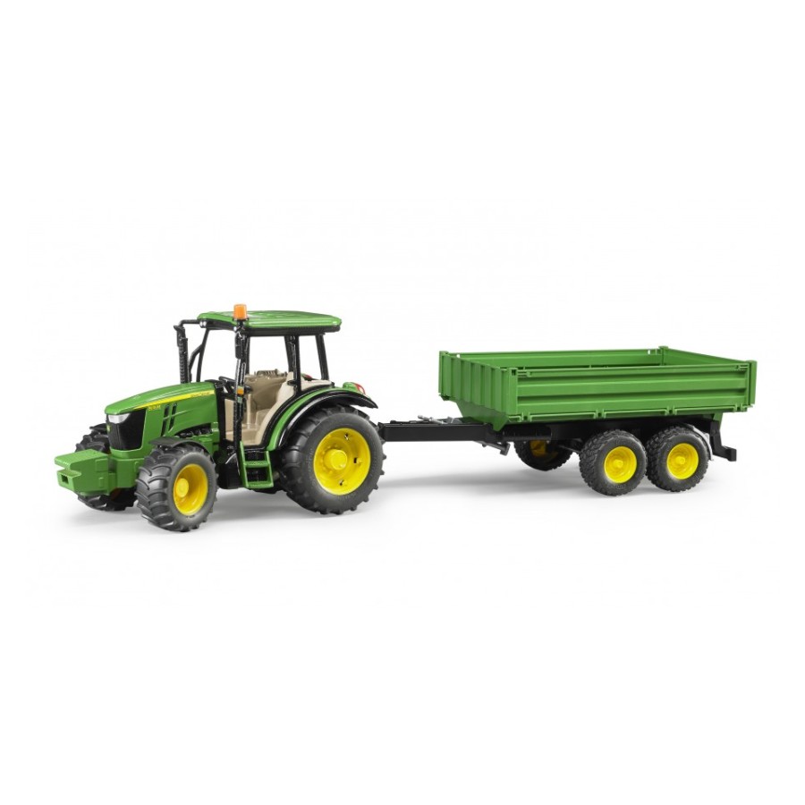 Bruder 02108 John Deere 5115 M Tractor with tipping trailer Scale 1:16