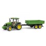 Bruder 02108 John Deere 5115 M Tractor with tipping trailer Scale 1:16