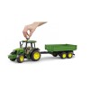 Bruder 02108 John Deere 5115 M Tractor with tipping trailer Scale 1:16