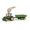 Bruder 02108 John Deere 5115 M Tractor with tipping trailer Scale 1:16
