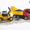 Bruder 02752 - MAN TGA Construction truck with articulated road loader FR130 - Scale 1:16