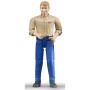 Bruder 60006 - Bworld Man light skin in Blue Jeans - Scale 1:16