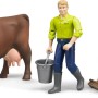 Bruder 62605 - Farming Set with Cow & Accessories