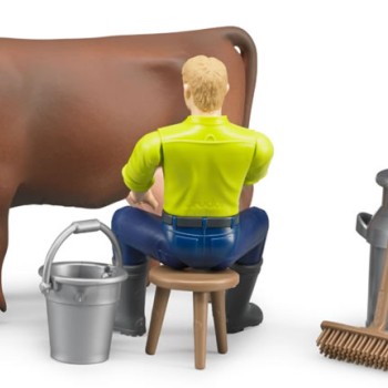 Bruder 62605 - Farming Set with Cow & Accessories