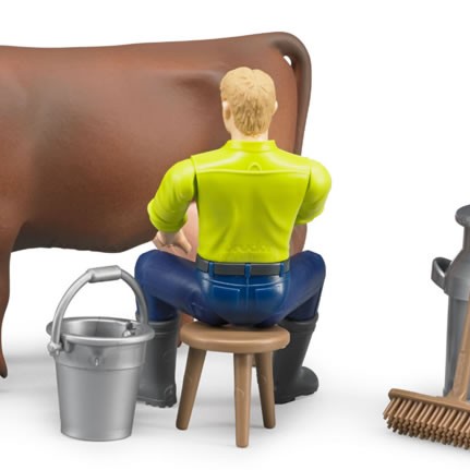 Bruder 62605 - Farming Set with Cow & Accessories
