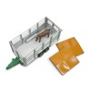 Bruder 02227 - Tandem axle Animal Livestock Trailer with 1 Cow Scale 1:16