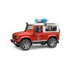 Bruder 02596 Land Rover Defender Station Wagon Fire Department with Fireman Scale 1:16