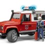 Bruder 02596 Land Rover Defender Station Wagon Fire Department with Fireman Scale 1:16