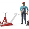 Bruder 62100 Figure Set Mechanic with Garage Equipment