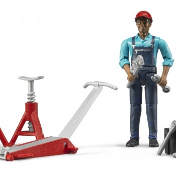 Bruder 62100 Figure Set Mechanic with Garage Equipment