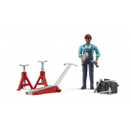Bruder 62100 Figure Set Mechanic with Garage Equipment